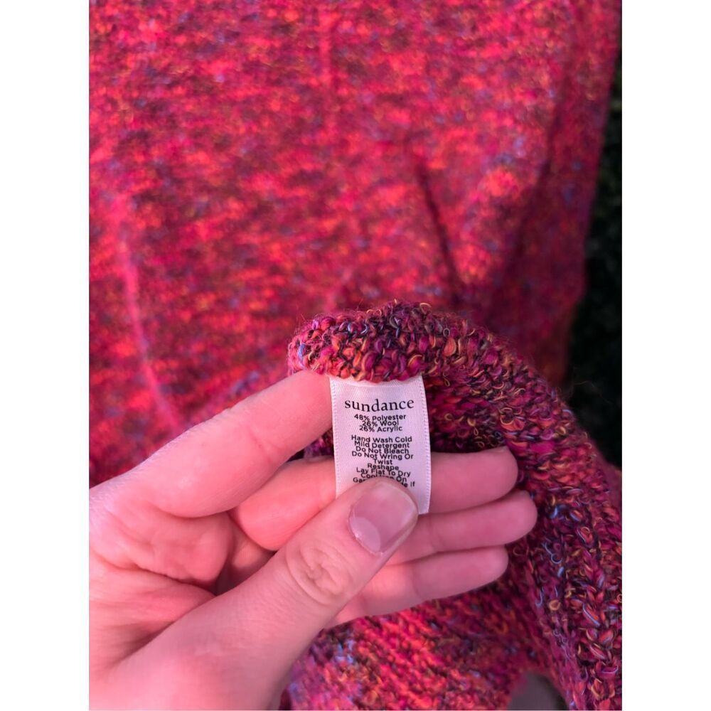 Sundance Colorful Wool Blend Sweater Sz XL Lightweight - Picture 4 of 4